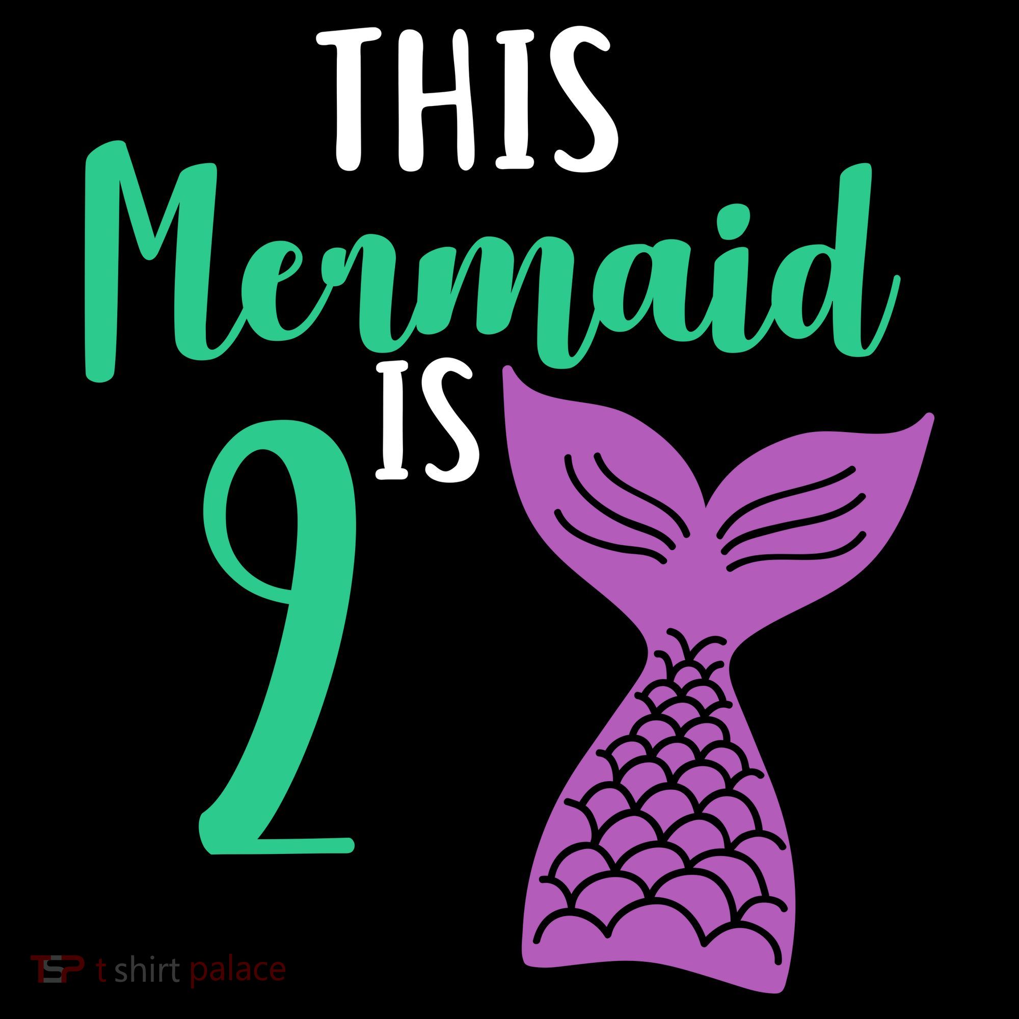 This Mermaid Is 2 Years Old Birthday Mousepad