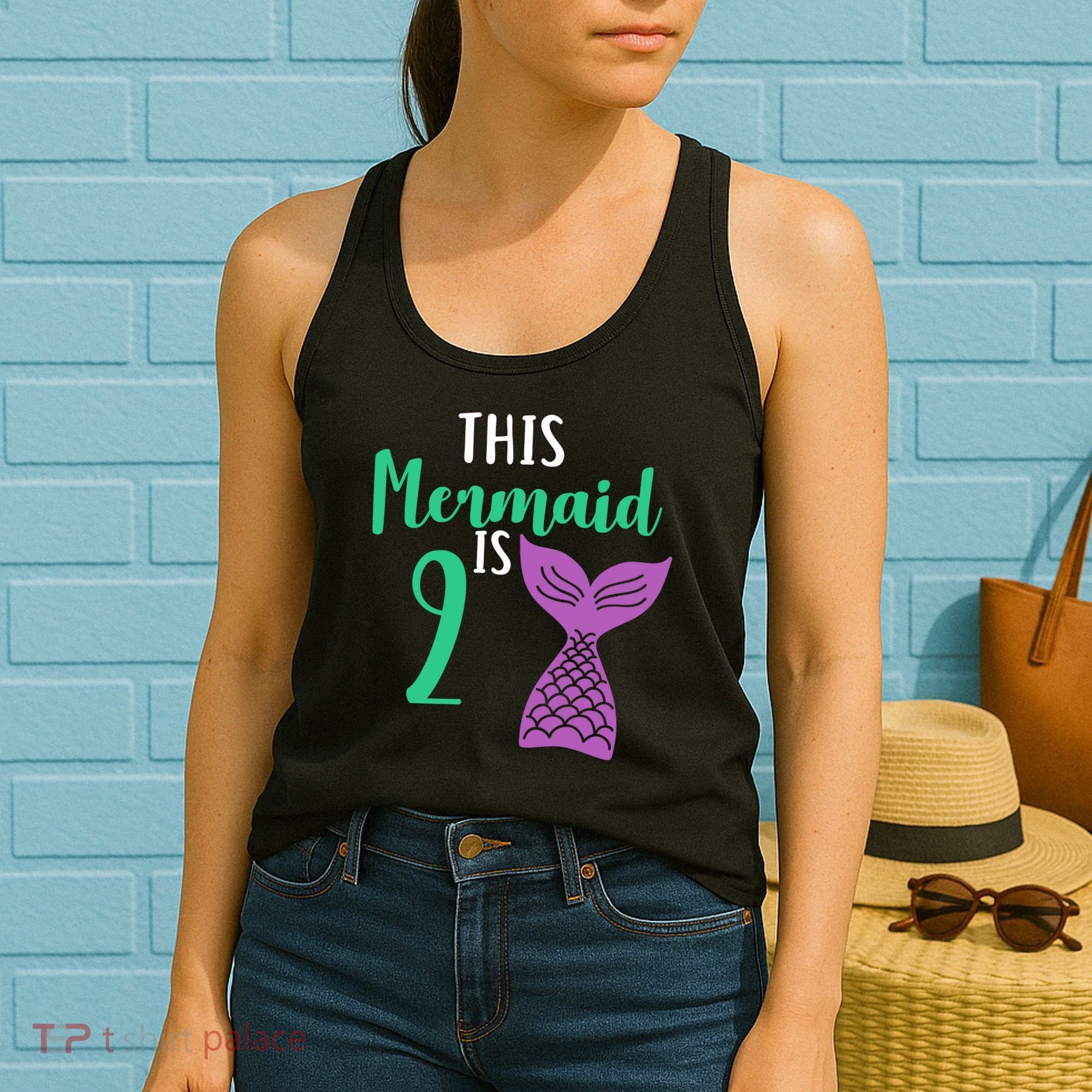 This Mermaid Is 2 Years Old Birthday Women's Tank Top