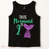 This Mermaid Is 2 Years Old Birthday Tank Top thumb 2