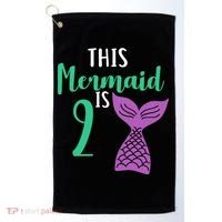 This Mermaid Is 2 Years Old Birthday Golf Towel thumb 0