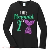 This Mermaid Is 2 Years Old Birthday Women's Long Sleeve Shirt thumb 0