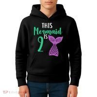 This Mermaid Is 2 Years Old Birthday Kids Hoodie thumb 4