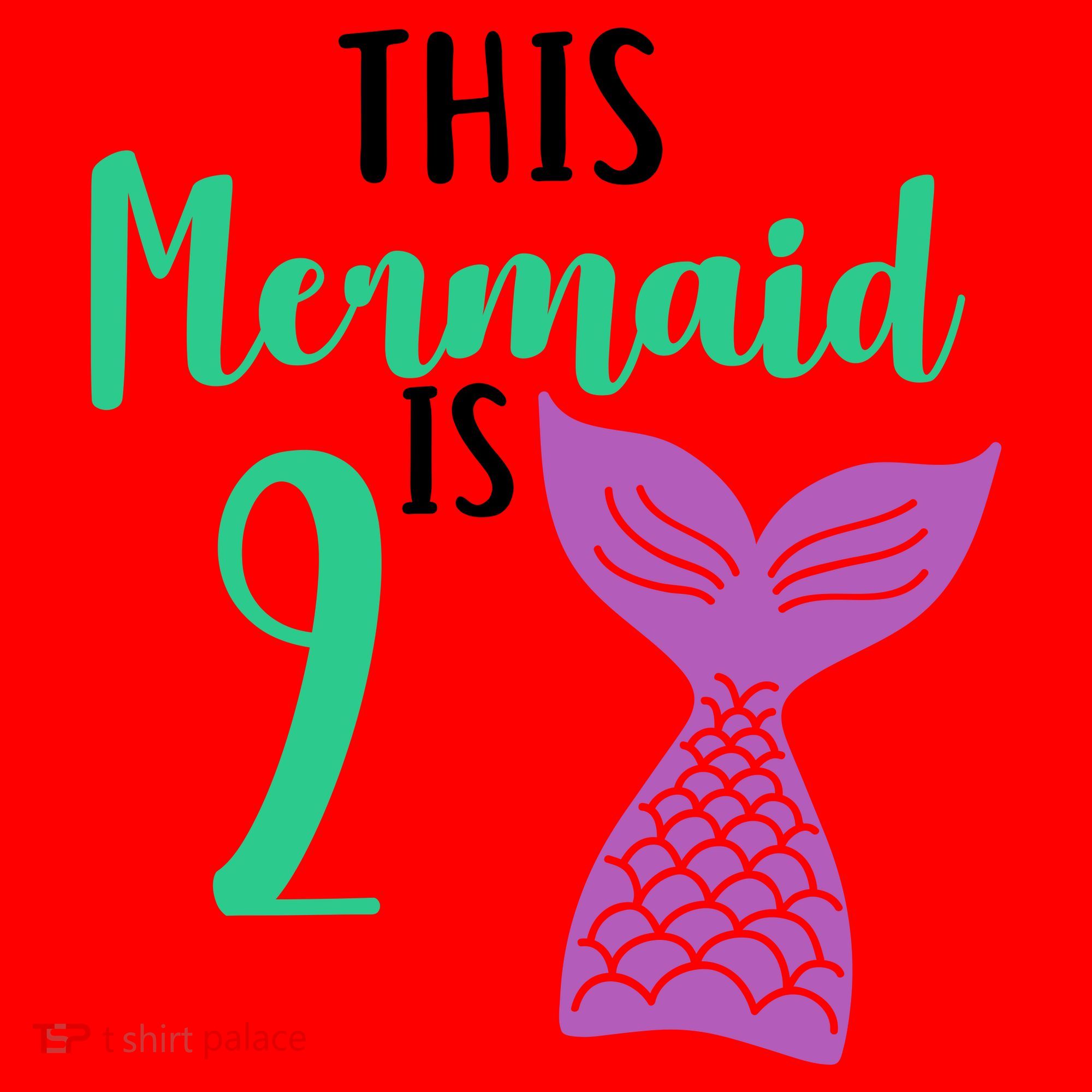 This Mermaid Is 2 Years Old Birthday Santa Hat