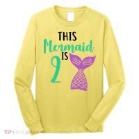 This Mermaid Is 2 Years Old Birthday Long Sleeve Shirt thumb 0
