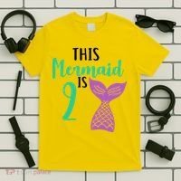 This Mermaid Is 2 Years Old Birthday T-Shirt thumb 5