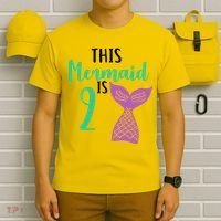 This Mermaid Is 2 Years Old Birthday T-Shirt thumb 6