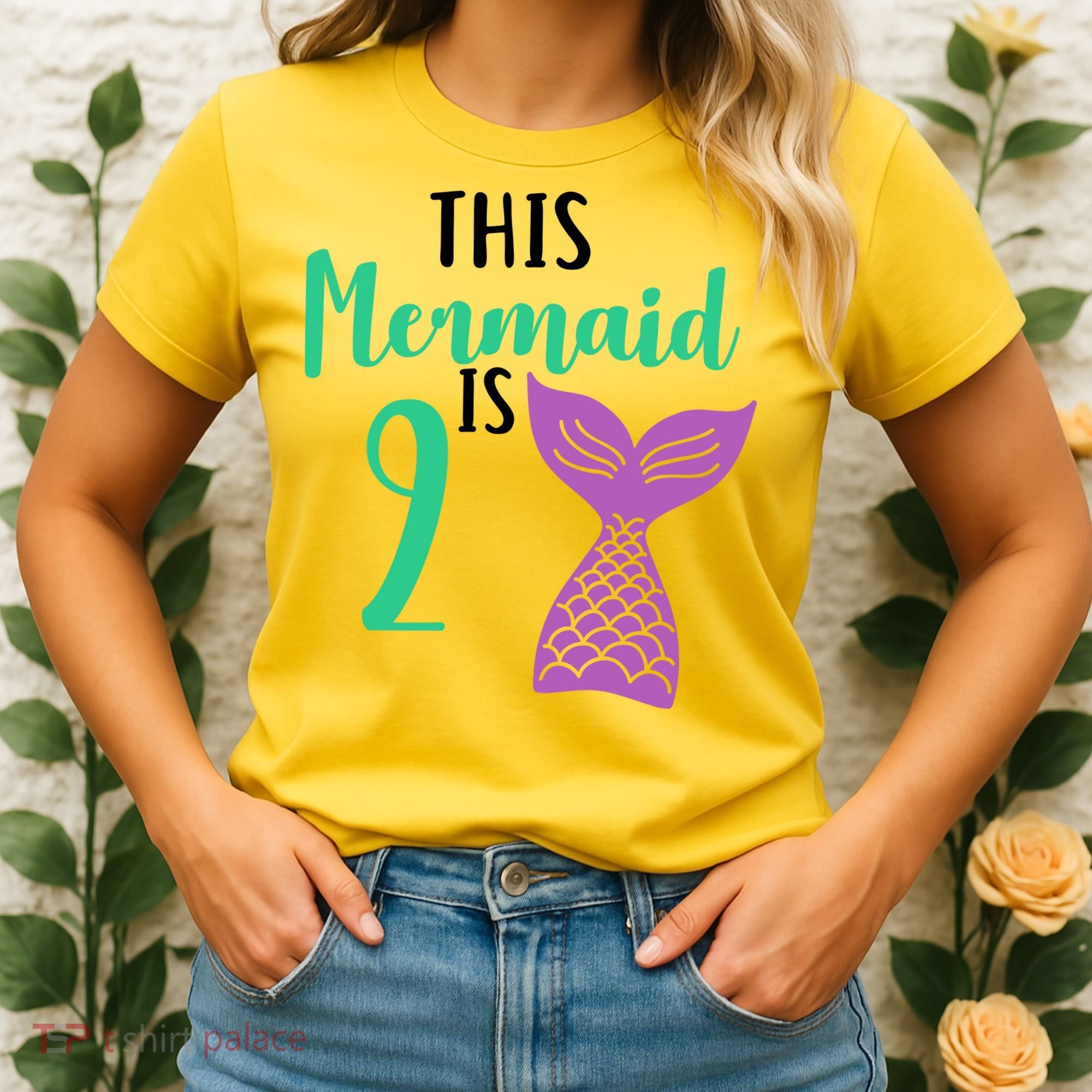 This Mermaid Is 2 Years Old Birthday Women's T-Shirt