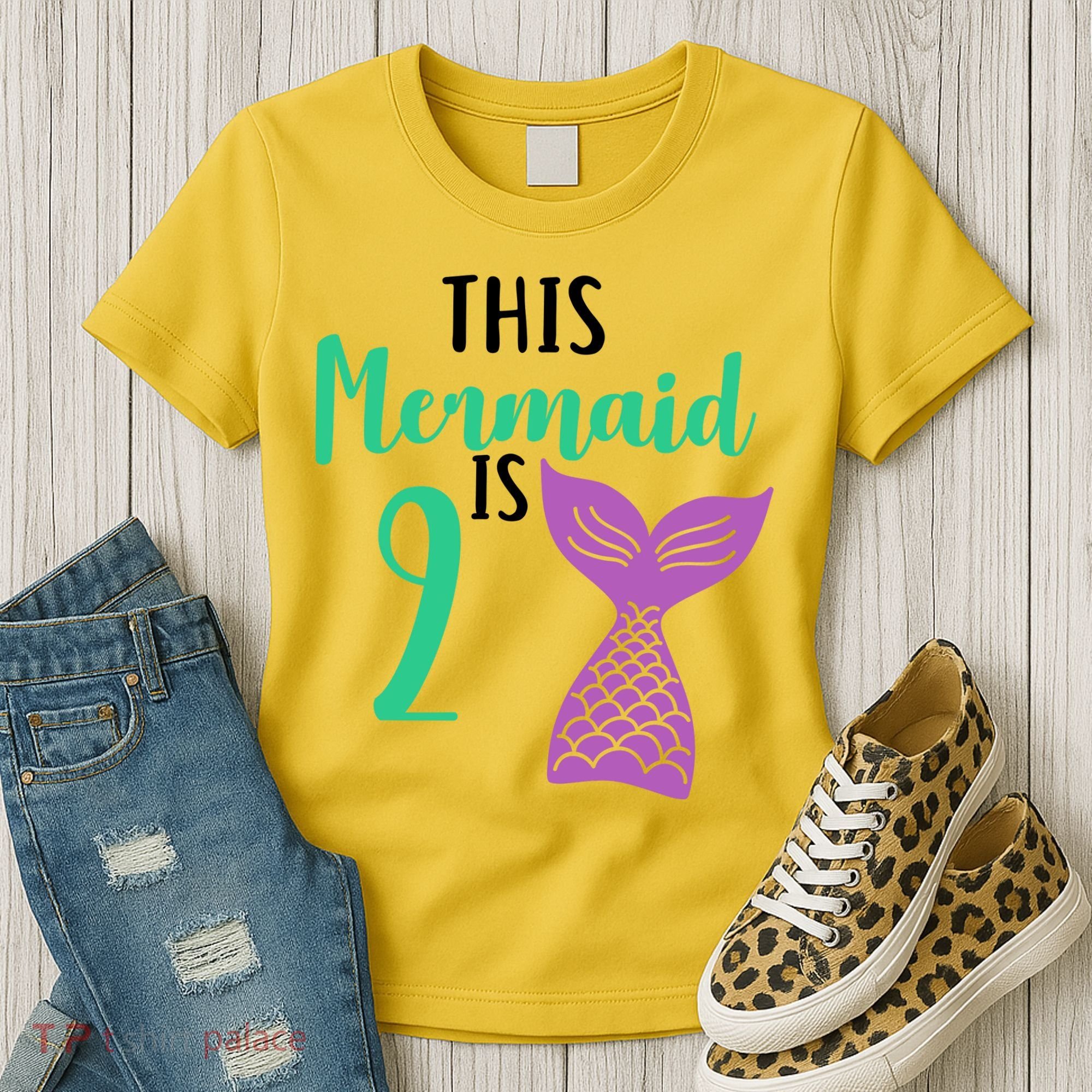 This Mermaid Is 2 Years Old Birthday Women's T-Shirt