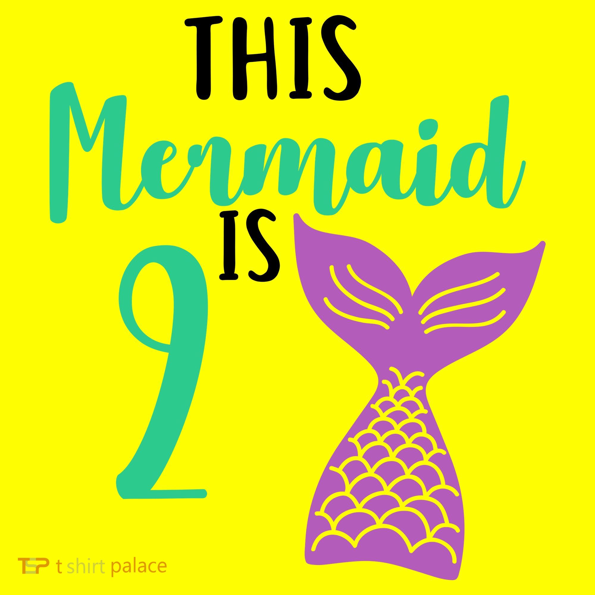 This Mermaid Is 2 Years Old Birthday Women's T-Shirt