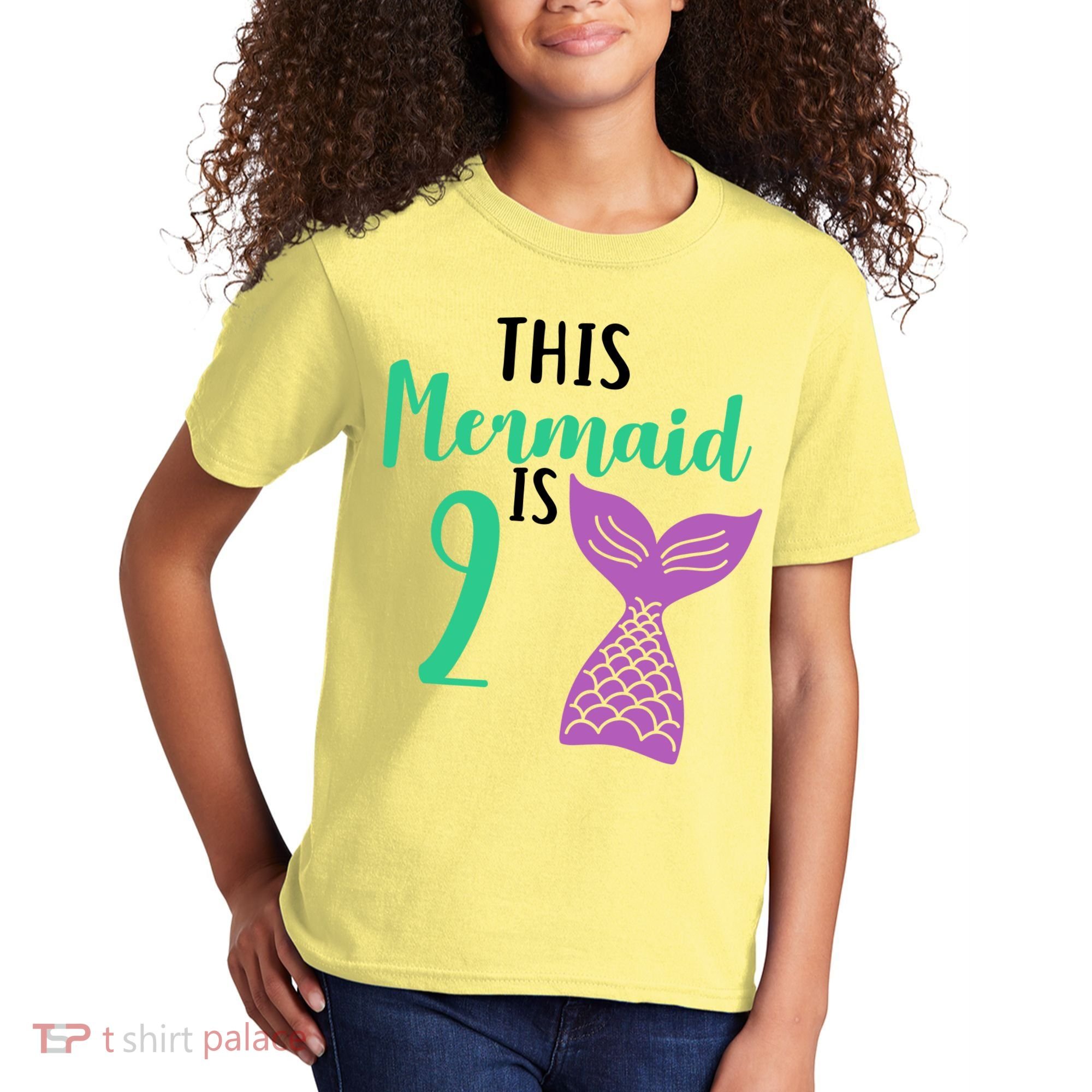 This Mermaid Is 2 Years Old Birthday Kids T-Shirt