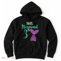 This Mermaid Is 3 Years Old Birthday Hoodie thumb 0