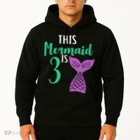 This Mermaid Is 3 Years Old Birthday Hoodie thumb 2