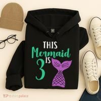 This Mermaid Is 3 Years Old Birthday Hoodie thumb 4