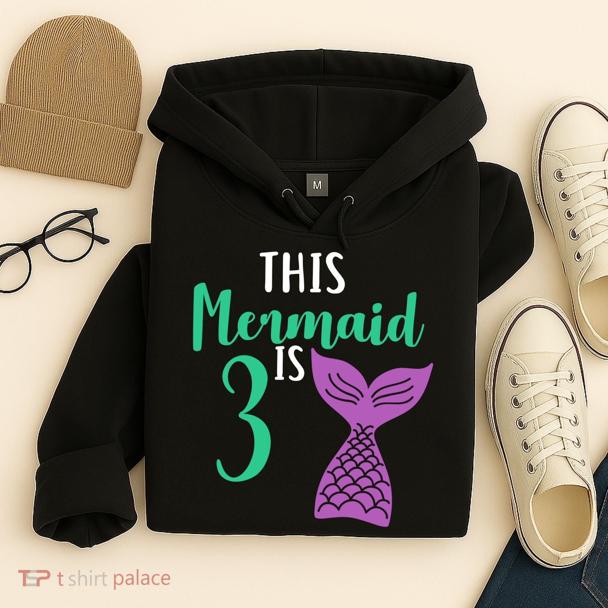 This Mermaid Is 3 Years Old Birthday Hoodie