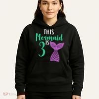 This Mermaid Is 3 Years Old Birthday Hoodie thumb 5