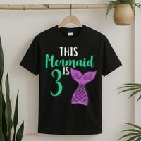 This Mermaid Is 3 Years Old Birthday T-Shirt thumb 2