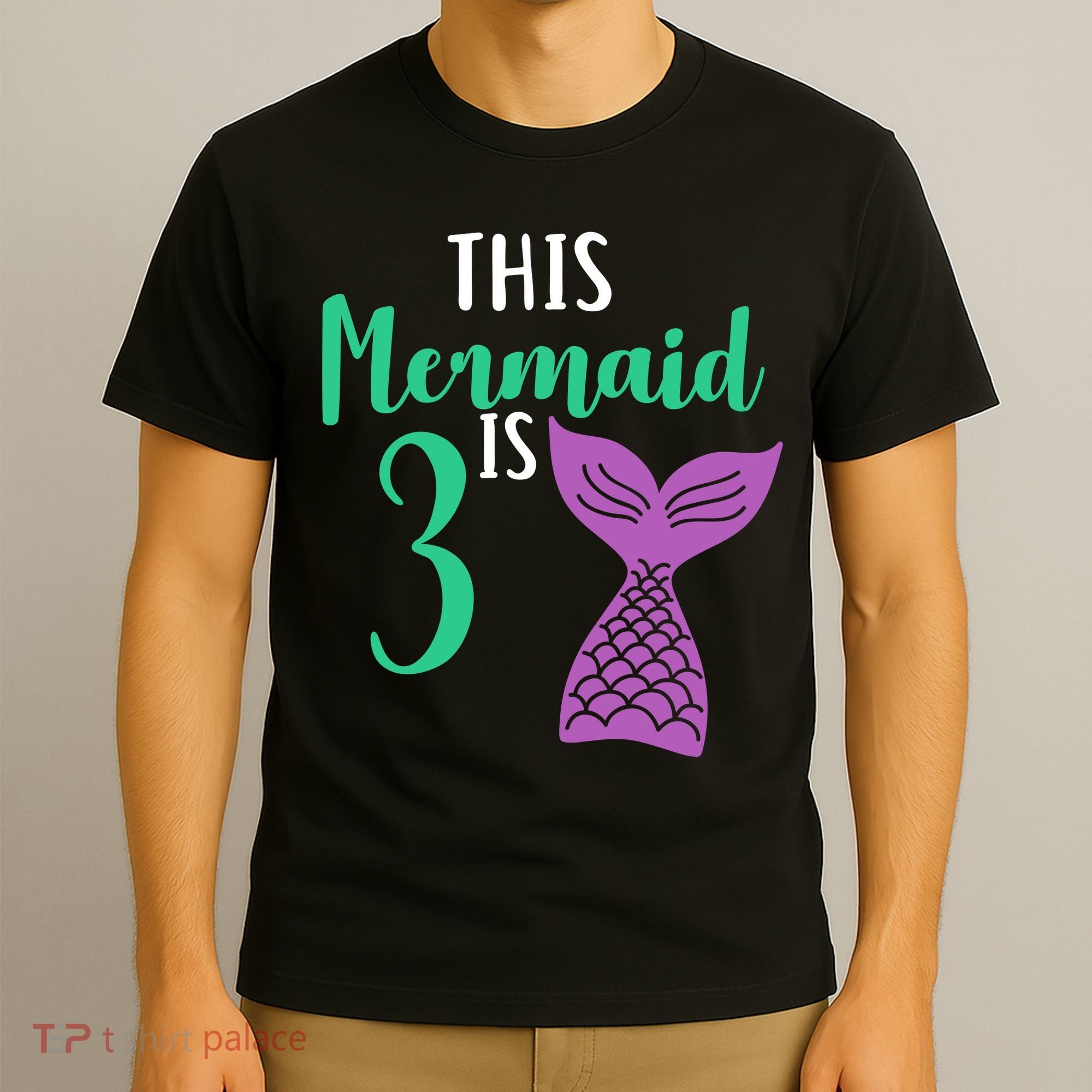This Mermaid Is 3 Years Old Birthday T-Shirt