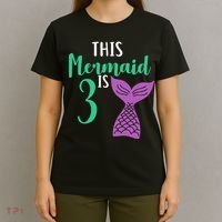 This Mermaid Is 3 Years Old Birthday T-Shirt thumb 4