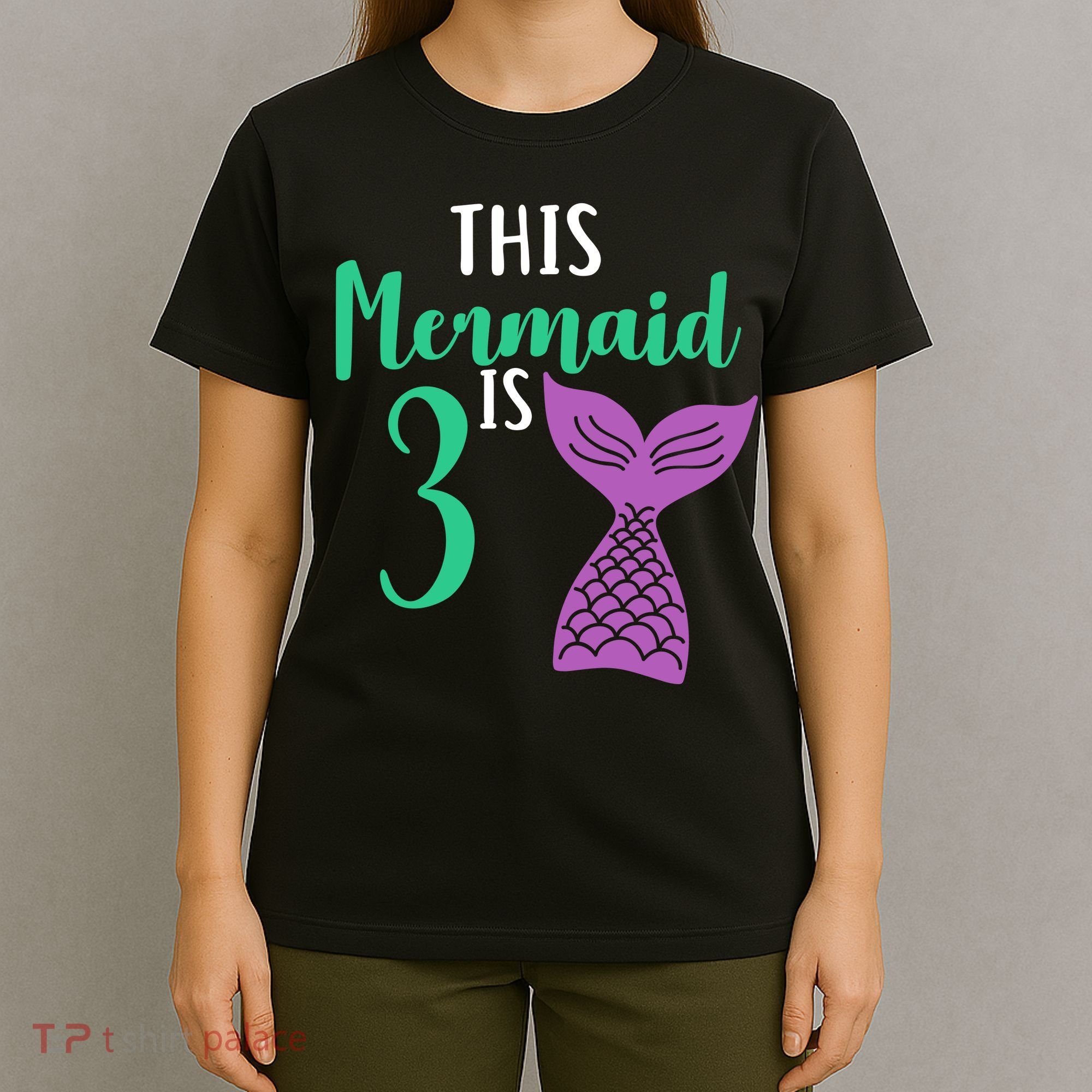 This Mermaid Is 3 Years Old Birthday T-Shirt