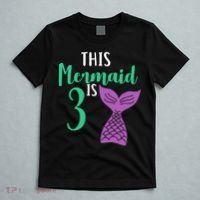 This Mermaid Is 3 Years Old Birthday T-Shirt thumb 5