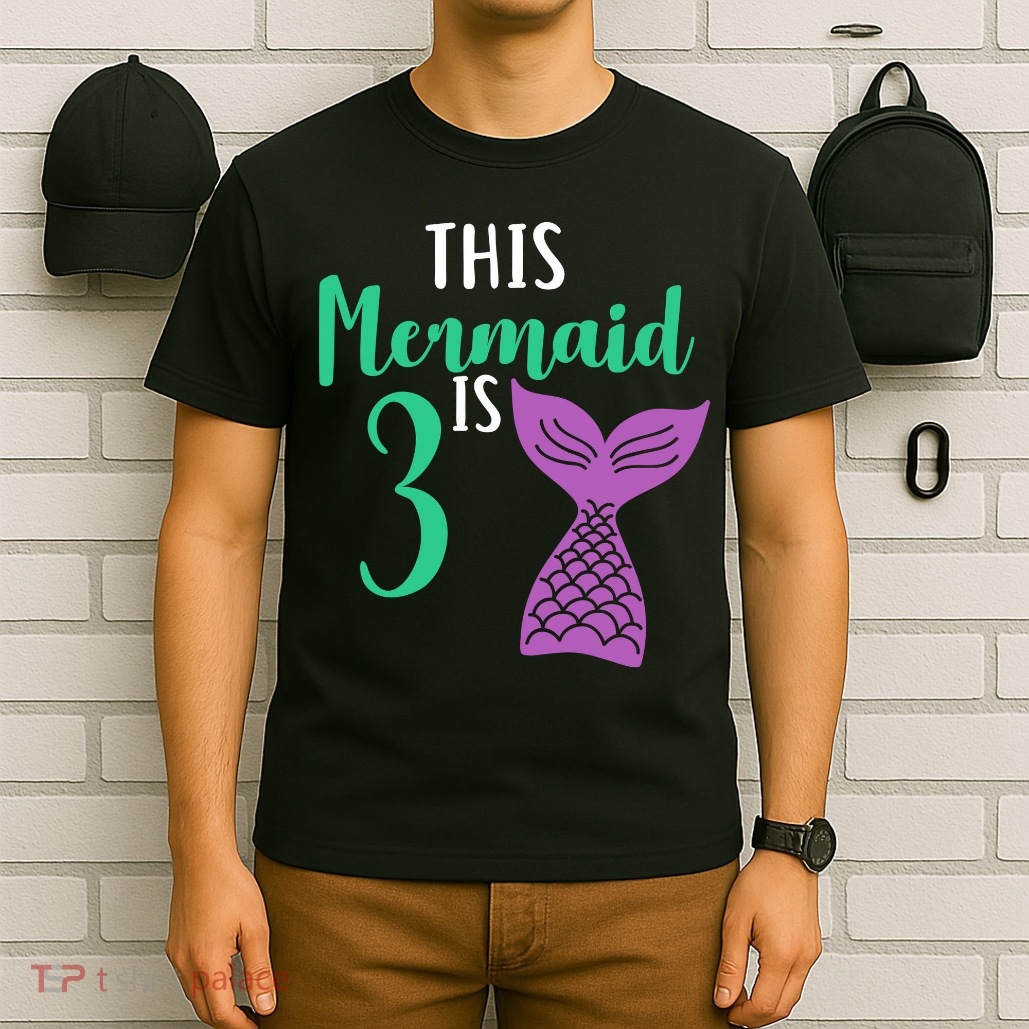 This Mermaid Is 3 Years Old Birthday T-Shirt