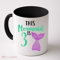 This Mermaid Is 3 Years Old Birthday Coffee Mug thumb 0