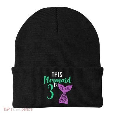 This Mermaid Is 3 Years Old Birthday Beanie