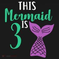 This Mermaid Is 3 Years Old Birthday Women's Hoodie thumb 2