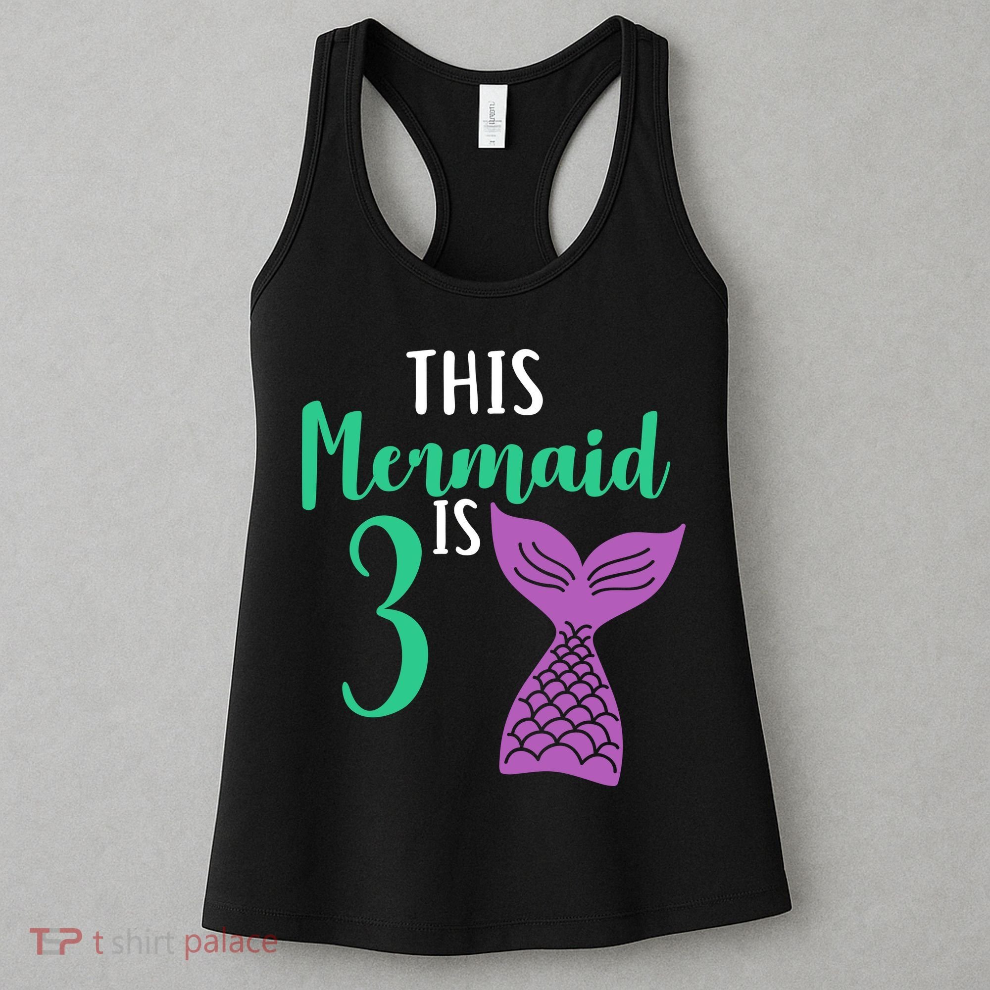 This Mermaid Is 3 Years Old Birthday Women's Tank Top