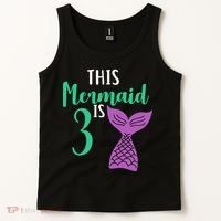 This Mermaid Is 3 Years Old Birthday Tank Top thumb 2