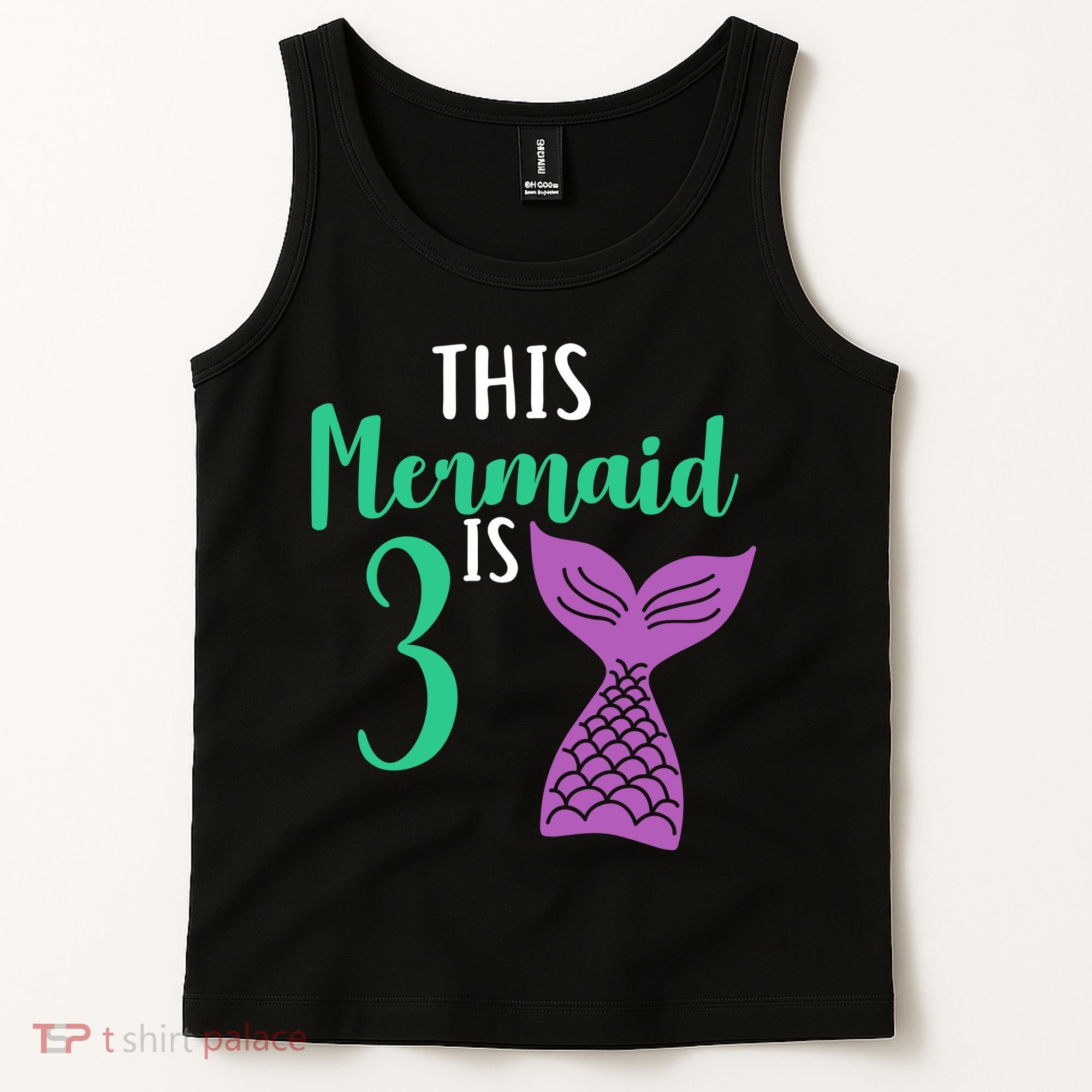 This Mermaid Is 3 Years Old Birthday Tank Top