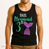 This Mermaid Is 3 Years Old Birthday Tank Top thumb 3