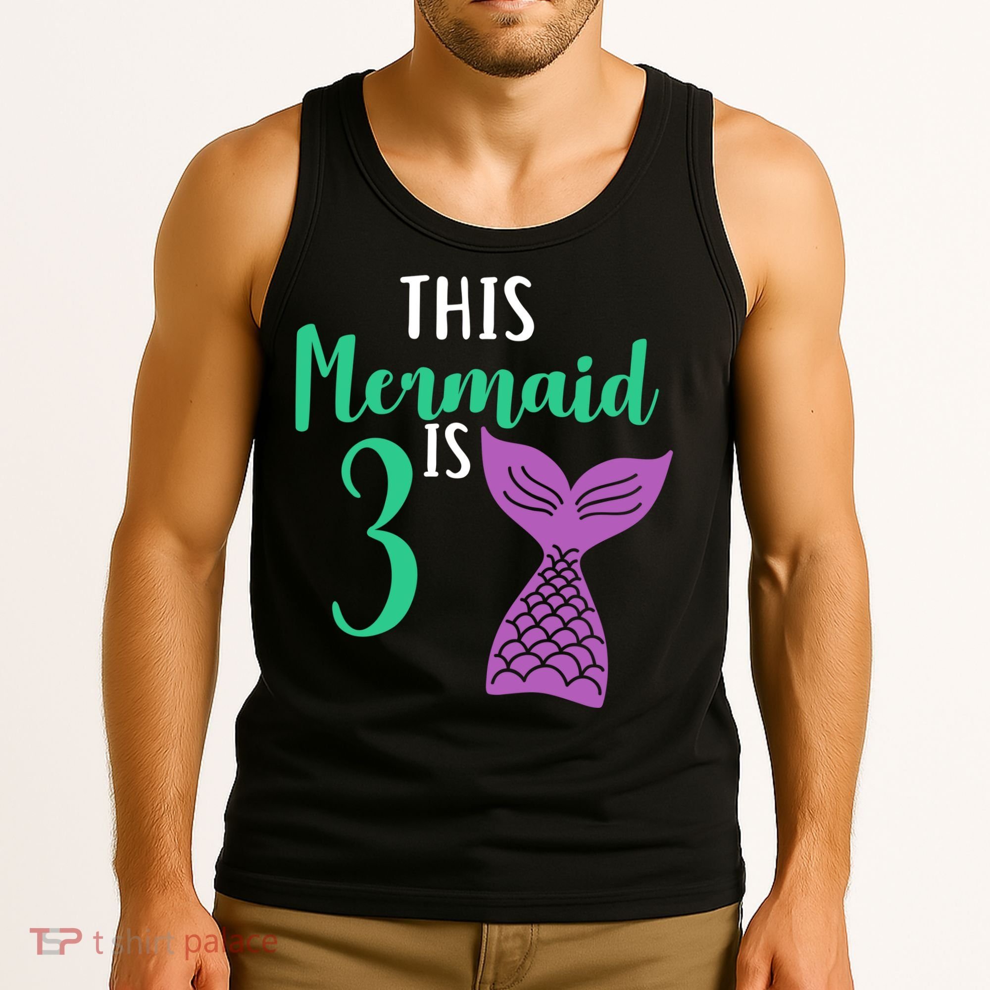 This Mermaid Is 3 Years Old Birthday Tank Top