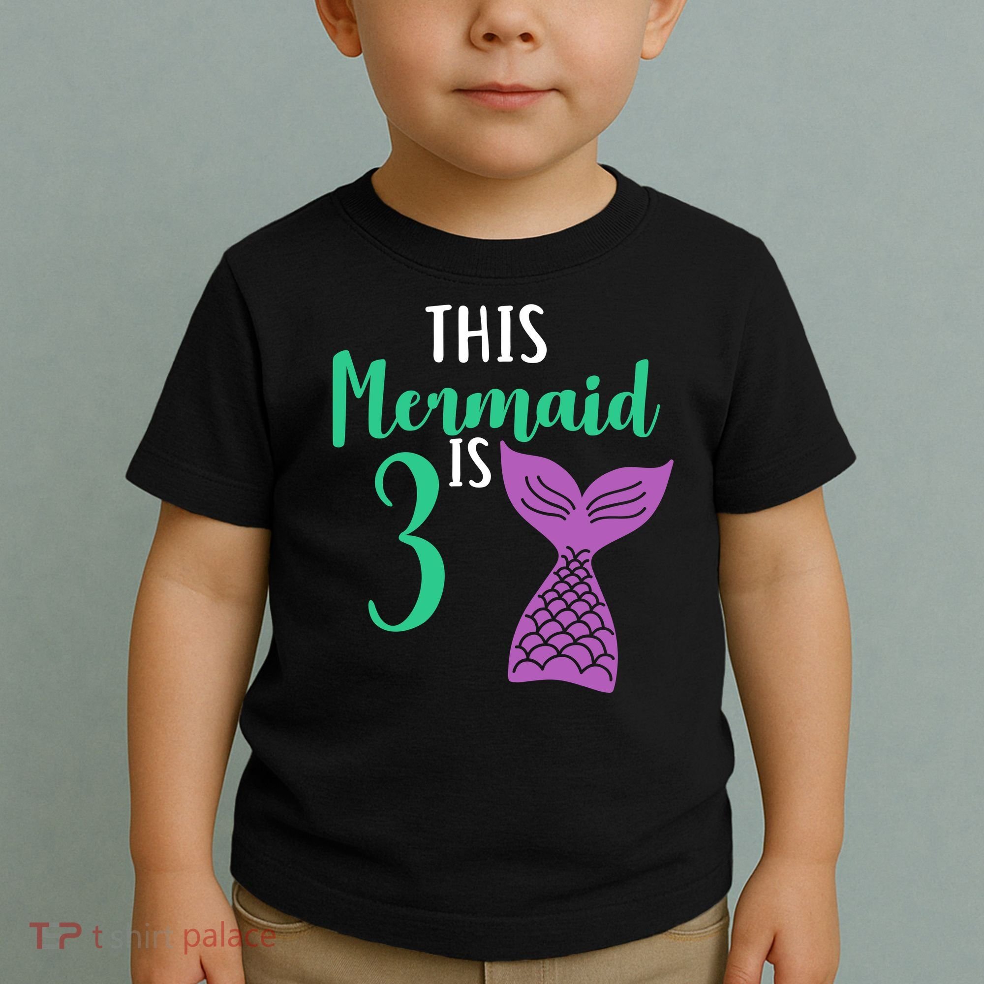 This Mermaid Is 3 Years Old Birthday Toddler T-Shirt