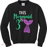 This Mermaid Is 3 Years Old Birthday Kids Sweatshirt thumb 0