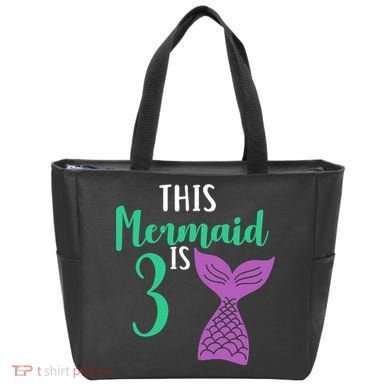 This Mermaid Is 3 Years Old Birthday Tote Bag