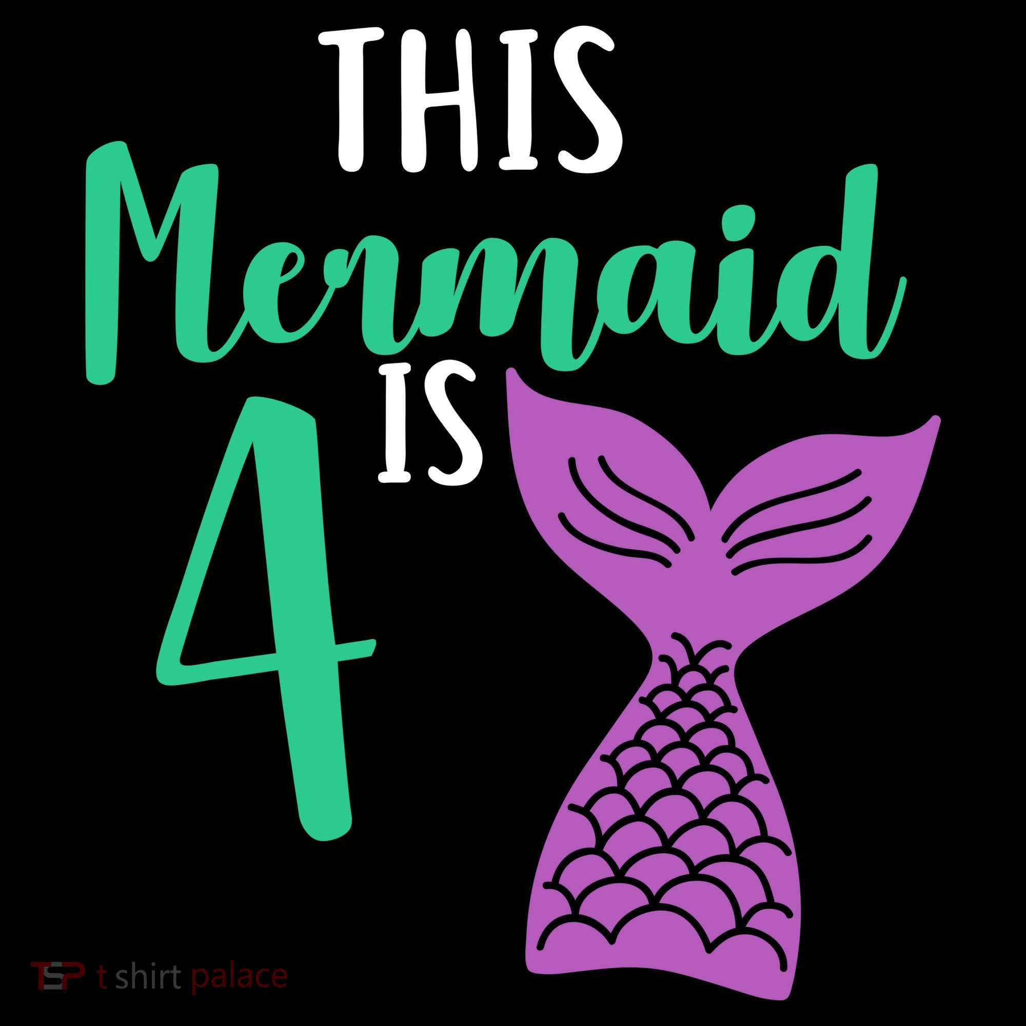 This Mermaid Is 4 Years Old Birthday Backpack