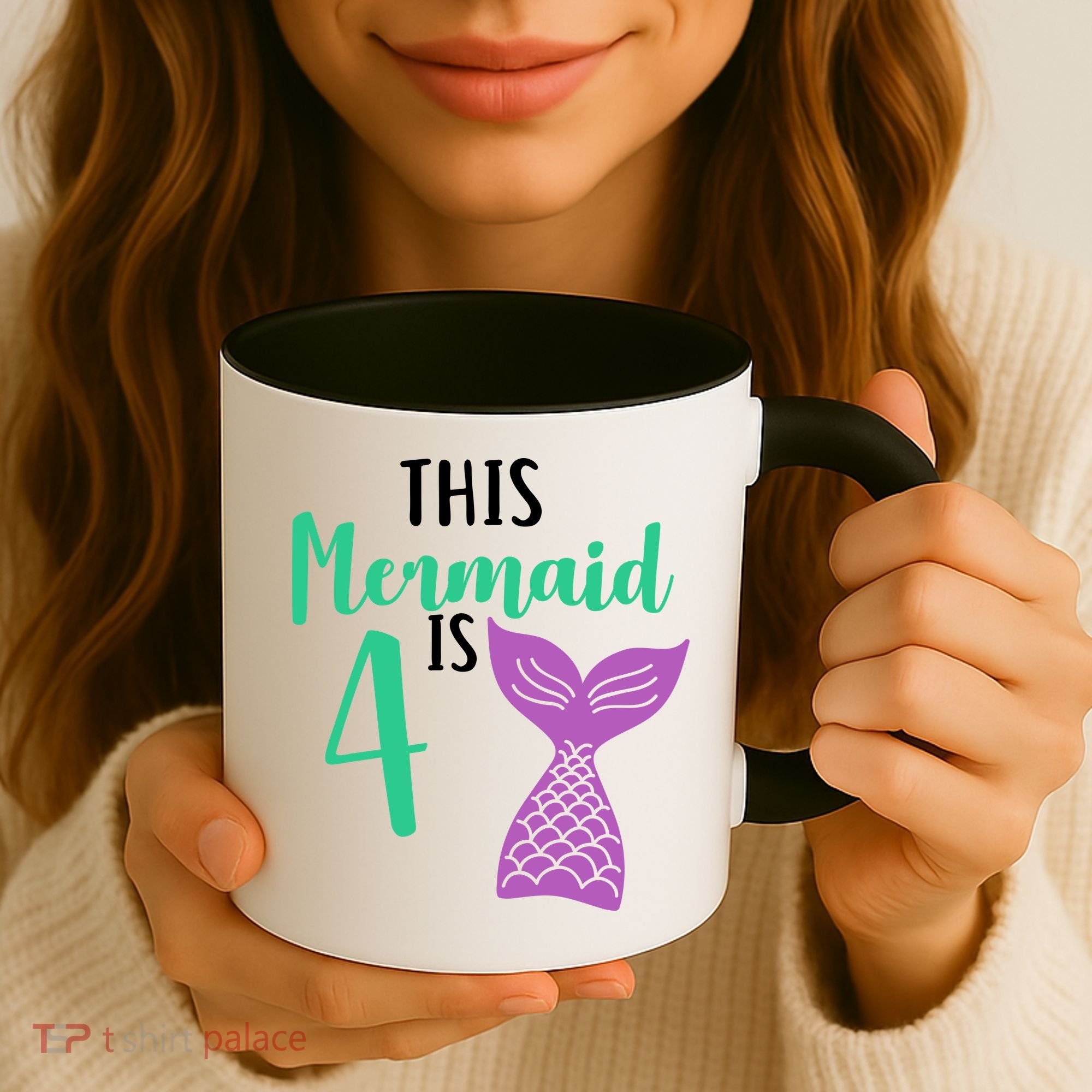 This Mermaid Is 4 Years Old Birthday Coffee Mug