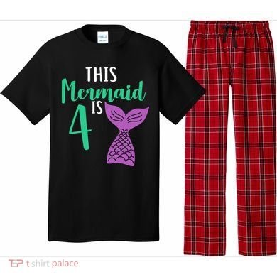 This Mermaid Is 4 Years Old Birthday Pajama Set