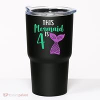 This Mermaid Is 4 Years Old Birthday Tumbler thumb 0