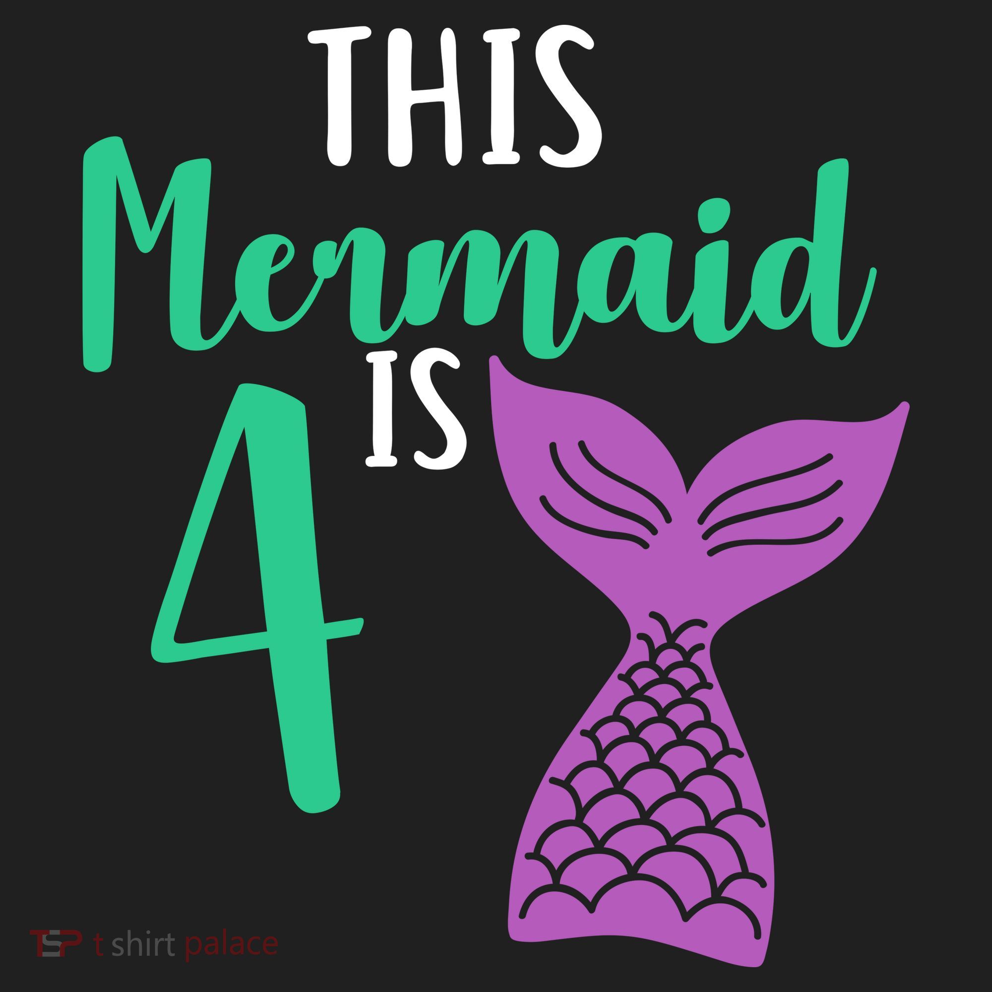 This Mermaid Is 4 Years Old Birthday Tumbler