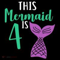 This Mermaid Is 4 Years Old Birthday Ornament thumb 1