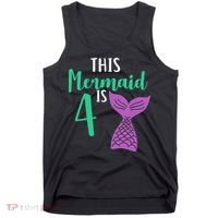 This Mermaid Is 4 Years Old Birthday Tank Top thumb 0