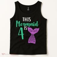 This Mermaid Is 4 Years Old Birthday Tank Top thumb 2
