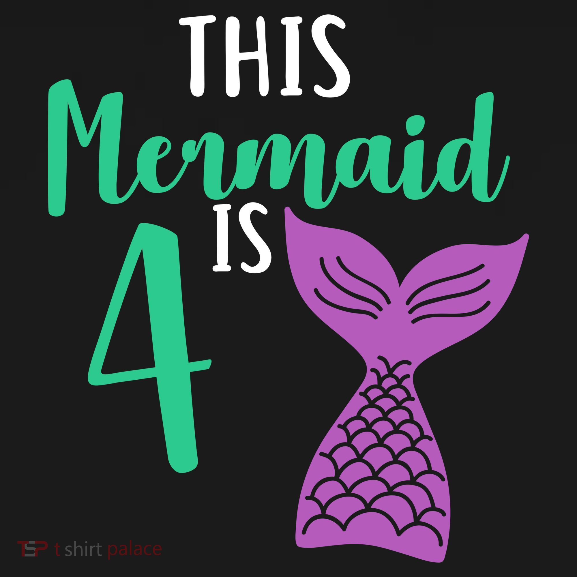 This Mermaid Is 4 Years Old Birthday Tank Top