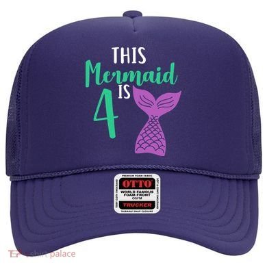 This Mermaid Is 4 Years Old Birthday Hat