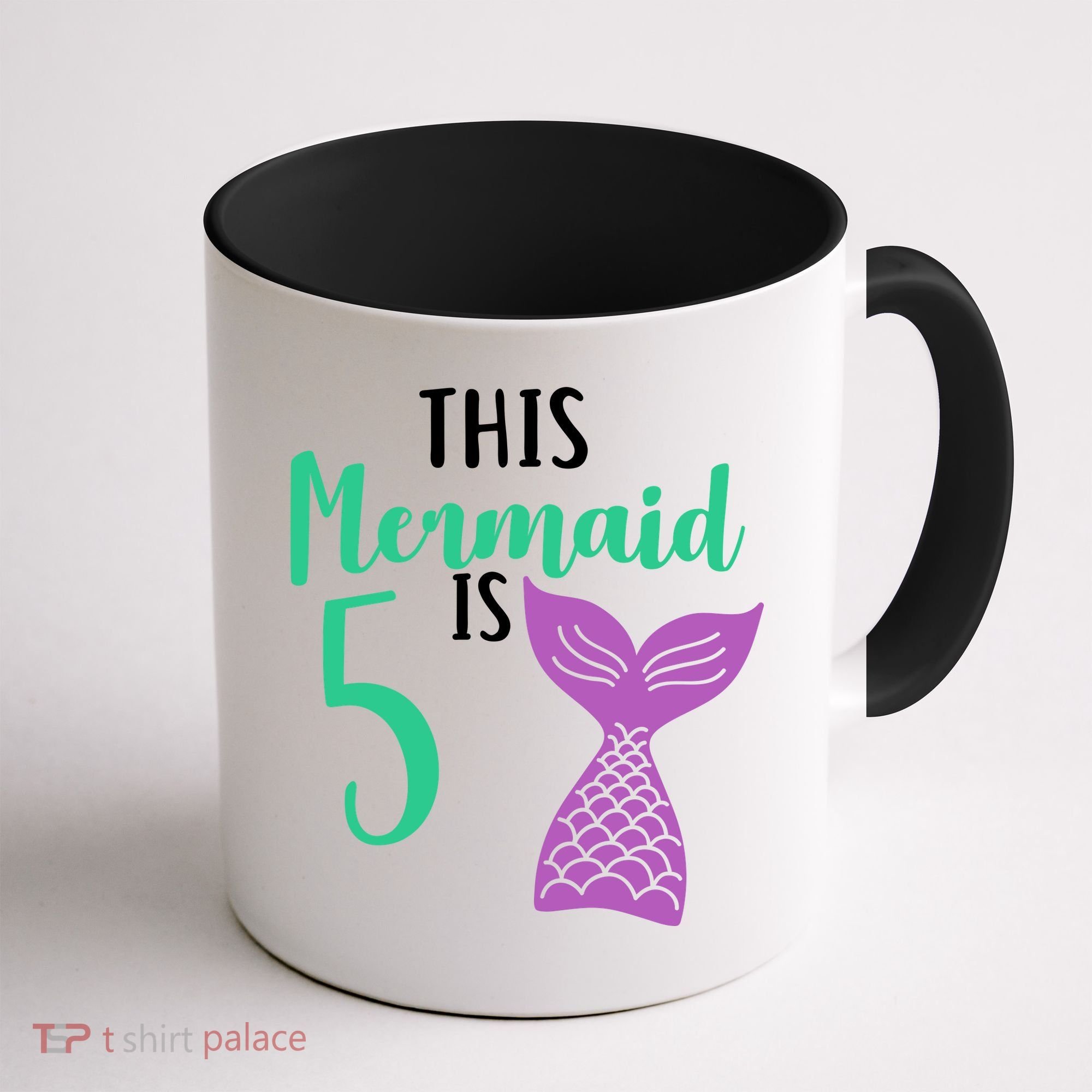 This Mermaid Is 5 Years Old Birthday Coffee Mug