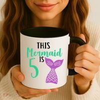 This Mermaid Is 5 Years Old Birthday Coffee Mug thumb 3