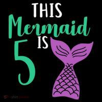 This Mermaid Is 5 Years Old Birthday Ornament thumb 1