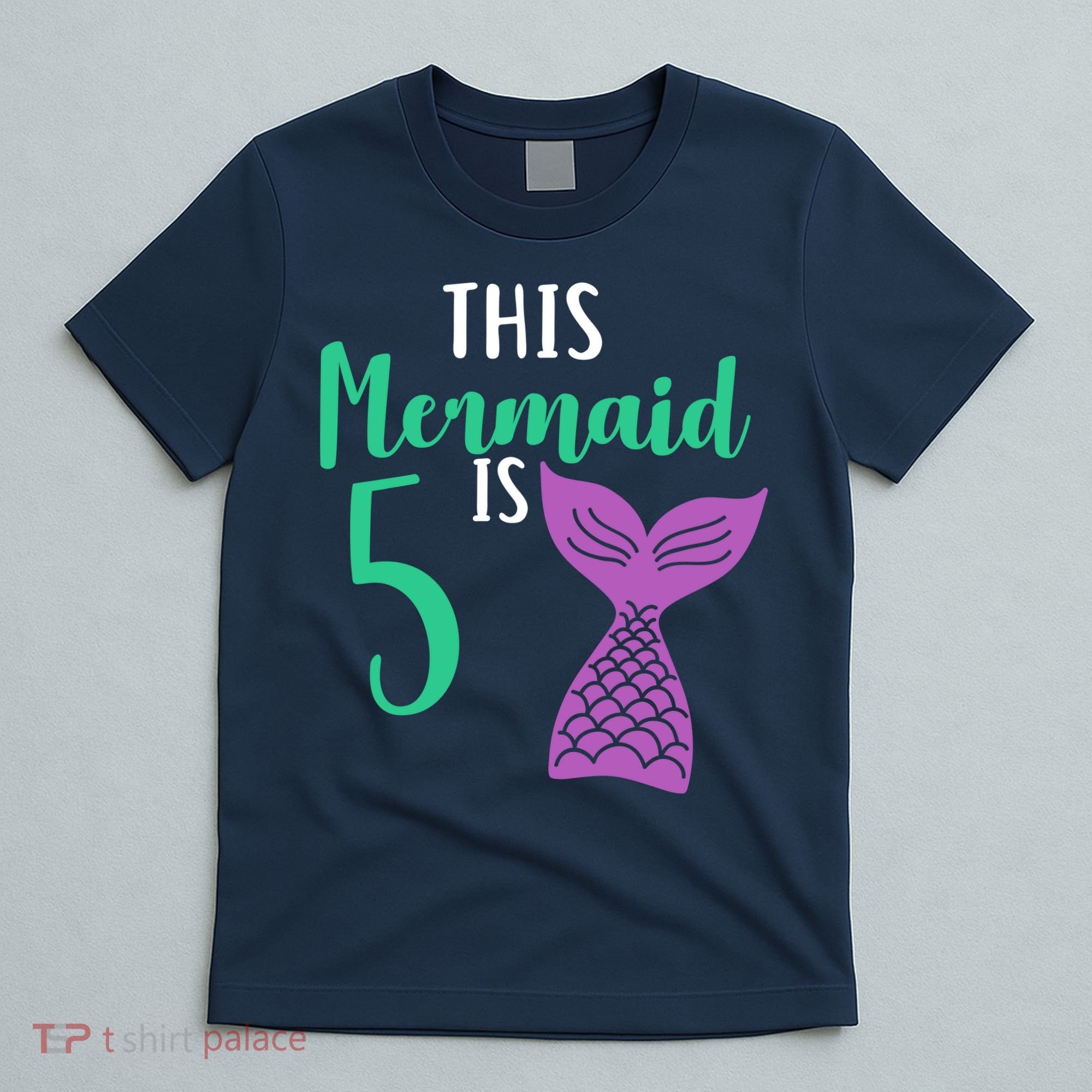 This Mermaid Is 5 Years Old Birthday T-Shirt